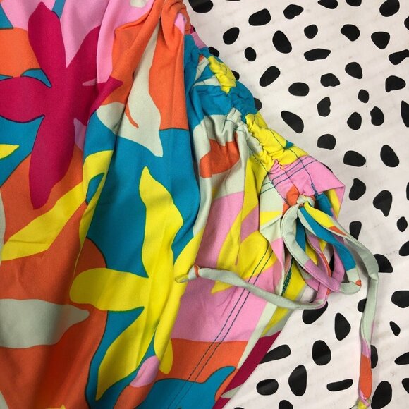 Lands End Multicolored Long Sleeve Adjustable Cover-Up SWIM TUNIC MEDIUM shirt - Picture 5 of 7